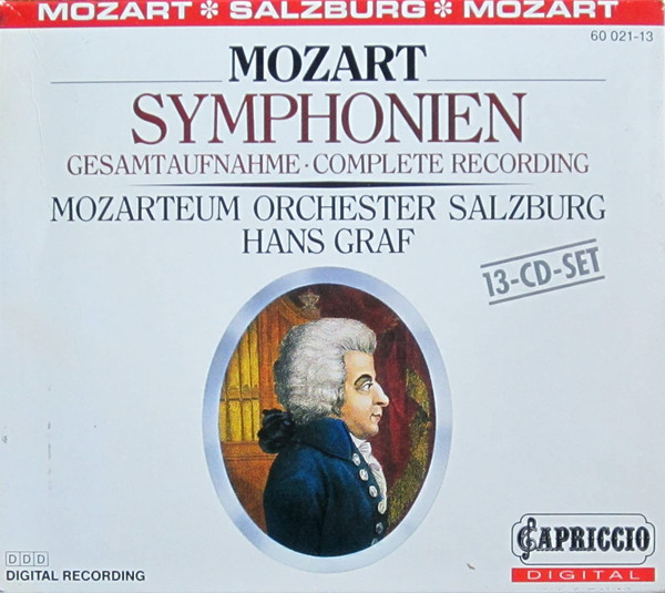 Mozart - Mozarteum Orchester Salzburg • Hans Graf – Symphonien •  Gesamtaufnahme u003d Complete Recording (1990