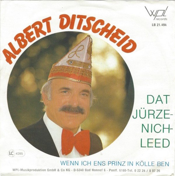 descargar álbum Albert Ditscheid - Dat Jürzenich Leed