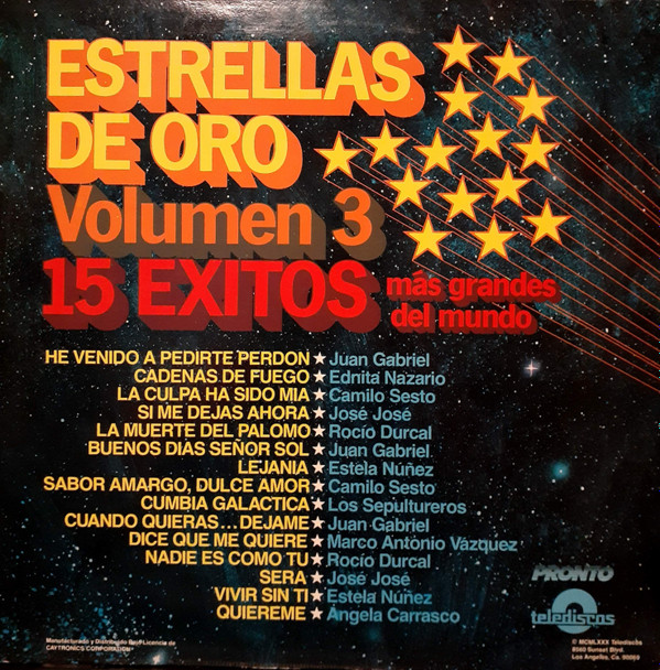 Album herunterladen Various - Estrellas De Oro Volumen 3 15 Exitos