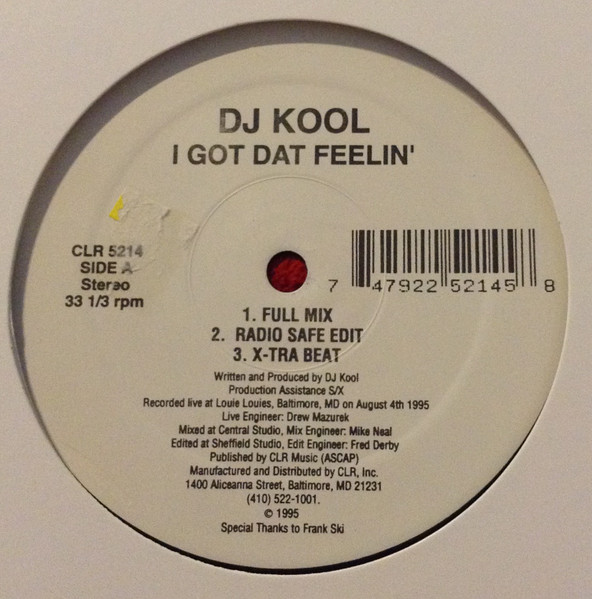 DJ Kool – I Got Dat Feelin' (Remix) (1994, Vinyl) - Discogs