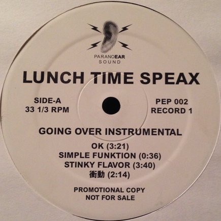 Lunch Time Speax – Going Over Instrumentals (2003, Vinyl) - Discogs