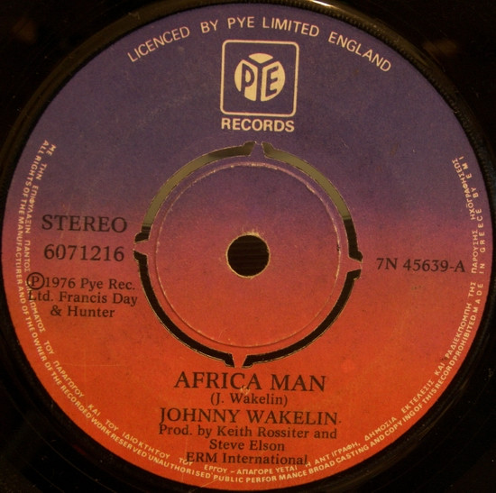 télécharger l'album Johnny Wakelin - In Zaire Africa Man