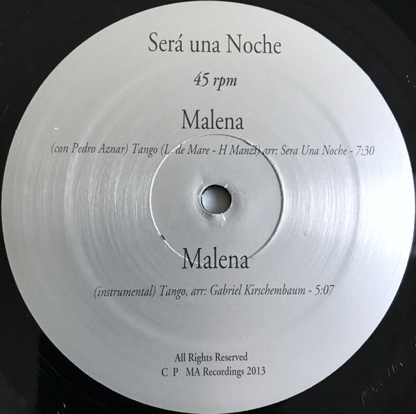 Será Una Noche – Malena / Nublado (2013, 190 Gram, Vinyl) - Discogs