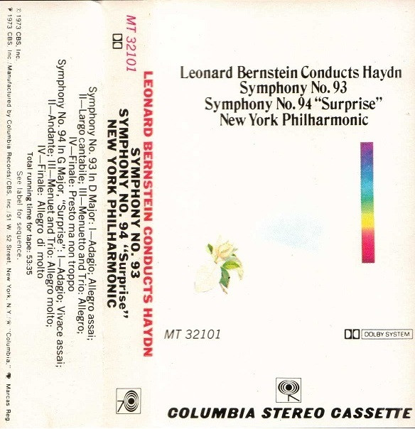 last ned album Bernstein Conducts Haydn, New York Philharmonic - Symphony No 93 Symphony No 94 Surprise