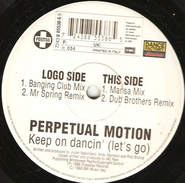 Perpetual Motion - Keep On Dancing | Releases | Discogs