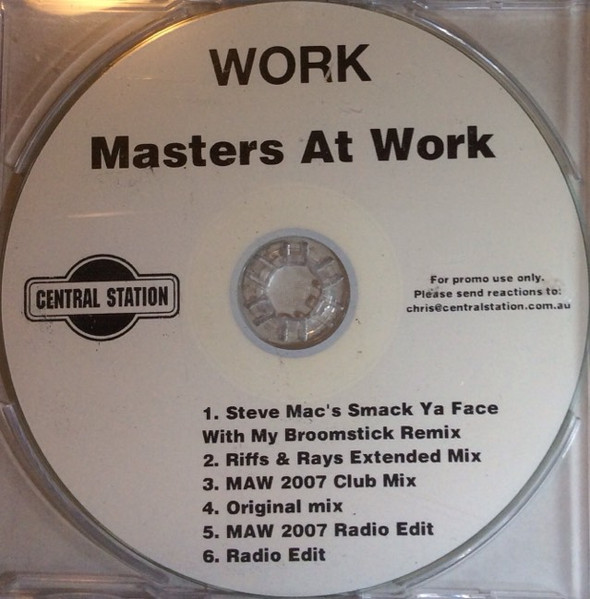 Masters At Work – Work (CDr) - Discogs