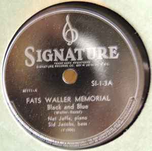 Nat Jaffe - Fats Waller Memorial album cover