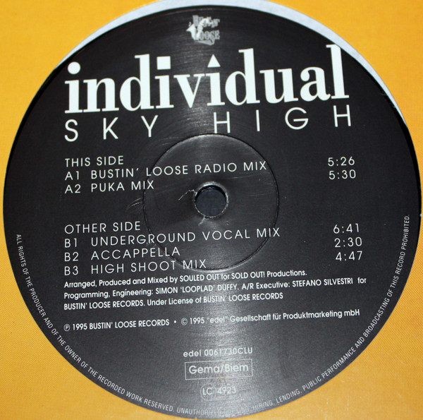 Individual – Sky High (1995, Vinyl) - Discogs