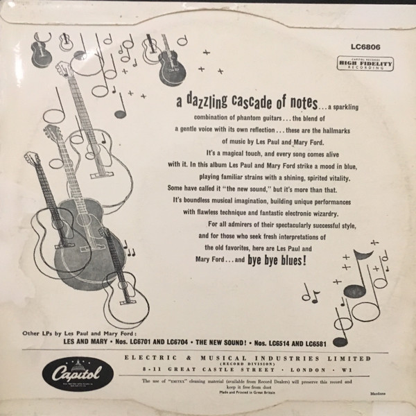 Les Paul & Mary Ford - Bye Bye Blues! | Capitol Records (LC6806) - 2