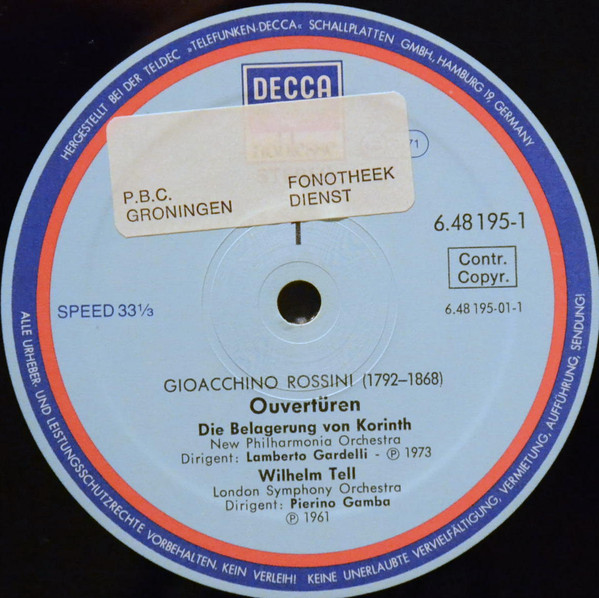 last ned album Gioacchino Rossini - Wilhelm Tell 10 Berühmte Rossini Ouvertüren
