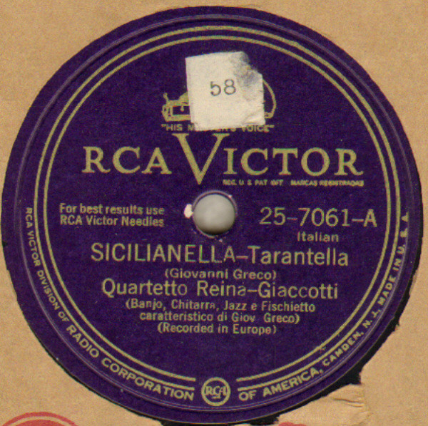 last ned album Quartetto ReinaGiaccotti - Sicilianella Tarantella