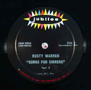 Rusty Warren – Rusty Warren Bounces Back (1961, Vinyl) - Discogs
