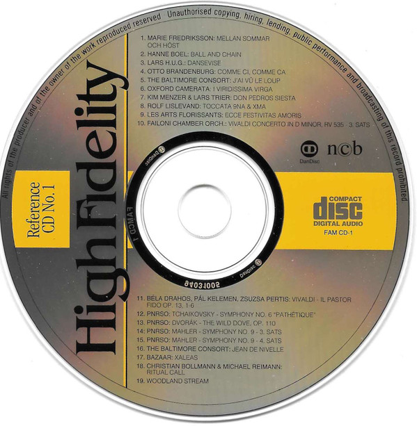 descargar álbum Various - High Fidelity Reference CD No 1