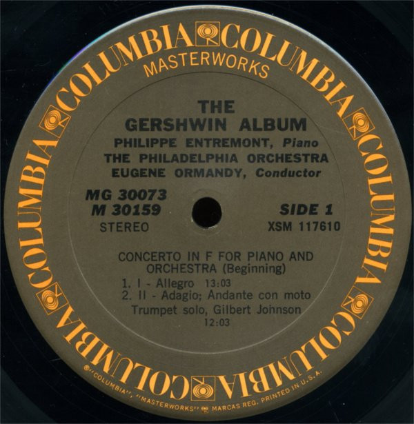 baixar álbum Gershwin Eugene Ormandy Philadelphia Orchestra, Philippe Entremont - The Gershwin Album