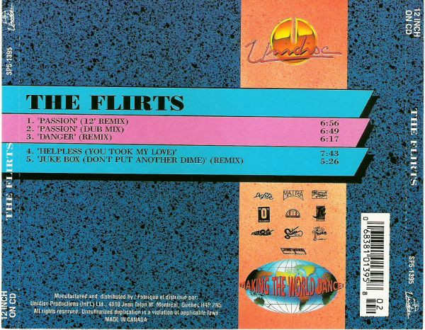 last ned album The Flirts - Passion Danger Helpless You Took My Love Jukebox Dont Put Another Dime