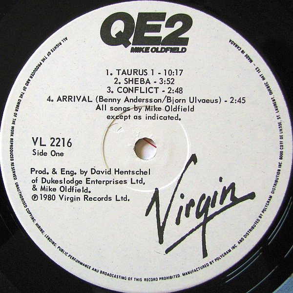 Mike Oldfield - QE2 | Virgin (VL-2216) - 3