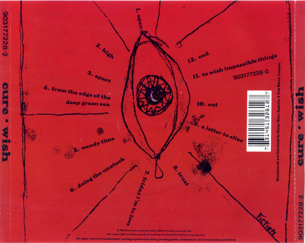 THE CURE anuncian edición 30º aniversario de 'Wish' en LP vinilo