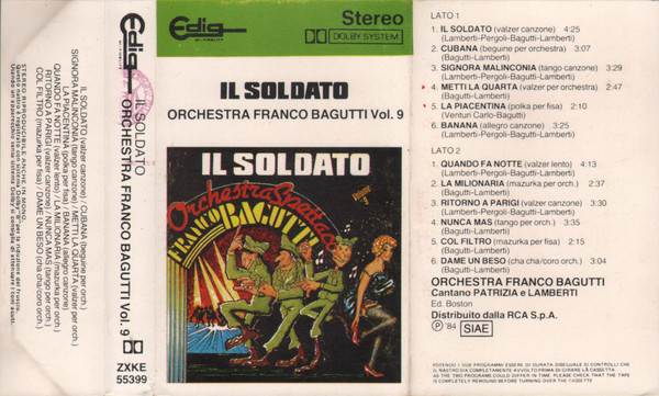 descargar álbum Orchestra Spettacolo Franco Bagutti - Vol 9 Il Soldato
