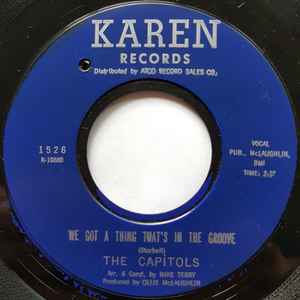 The Capitols - We Got A Thing That's In The Groove / Tired Running From You album cover