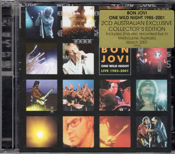 Bon Jovi – One Wild Night - Live 1985-2001 (2001, Collector's