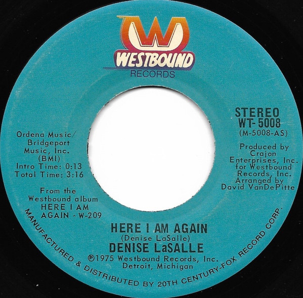 Denise LaSalle – Here I Am Again / Hung Up, Strung Out (1975