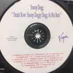 Cover of Death Row's Snoop Doggy Dogg Greatest Hits, 2000, CDr