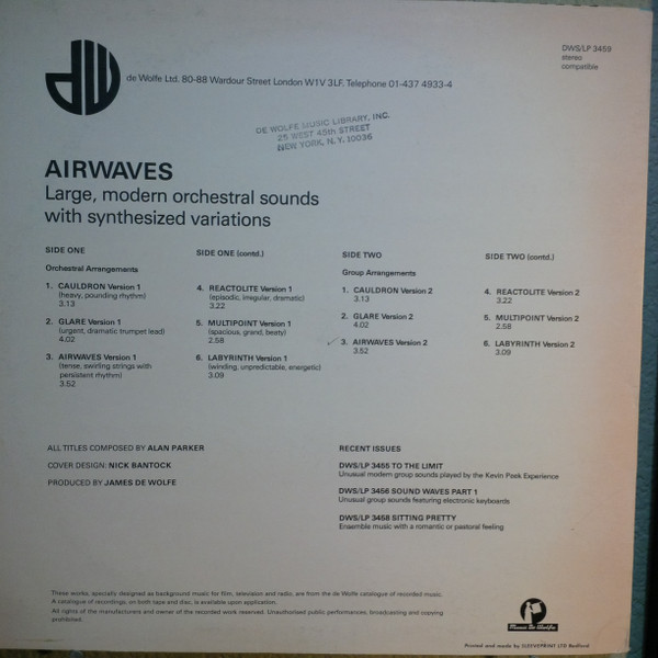 baixar álbum Alan Parker - Airwaves