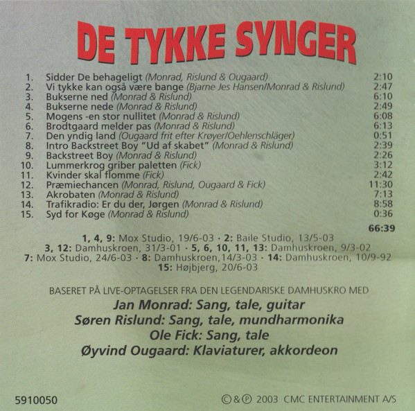 baixar álbum Monrad & Rislund - De Tykke Synger