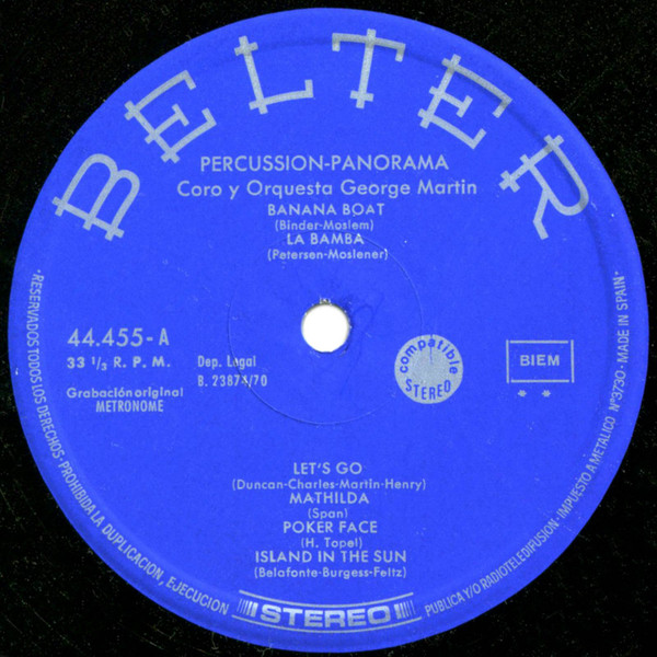 Album herunterladen Coro Y Orquesta George Martin - Percussion Panorama