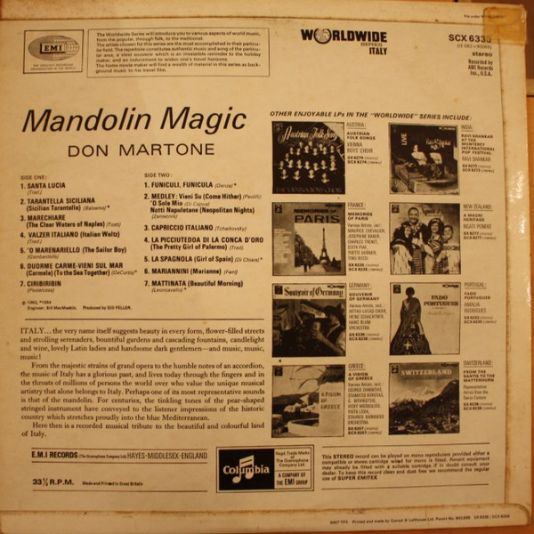 descargar álbum Don Martone - Mandolin Magic