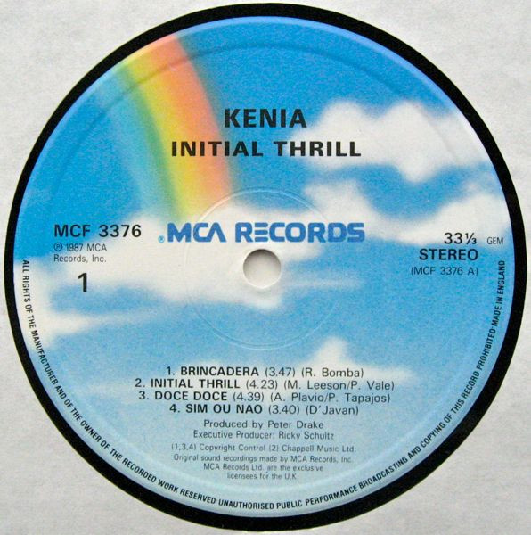 lataa albumi Kenia - Initial Thrill