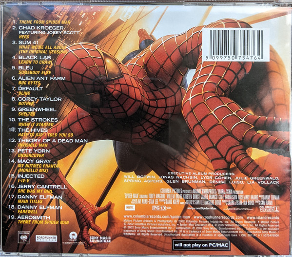 Music From And Inspired By Spider-Man (2002, CD) - Discogs