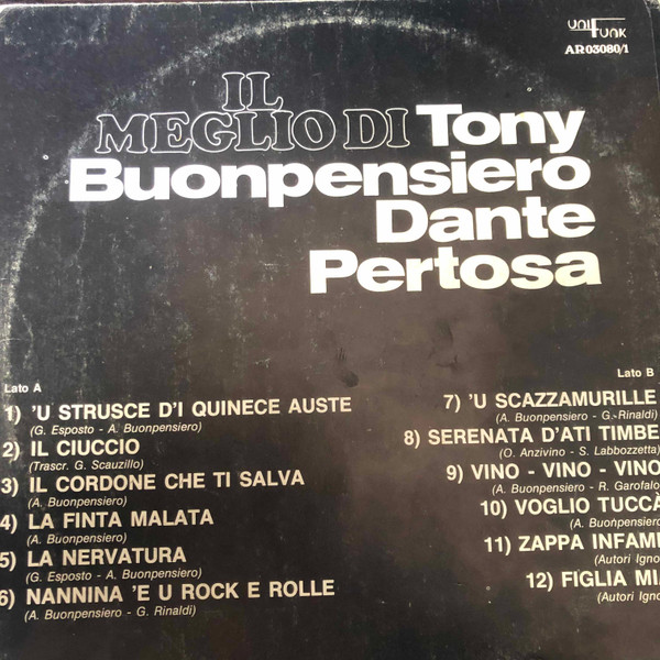 baixar álbum Tony Buonpensiero, Dante Pertosa - Il Meglio Di Tony Buonpensiero E Dante Pertosa