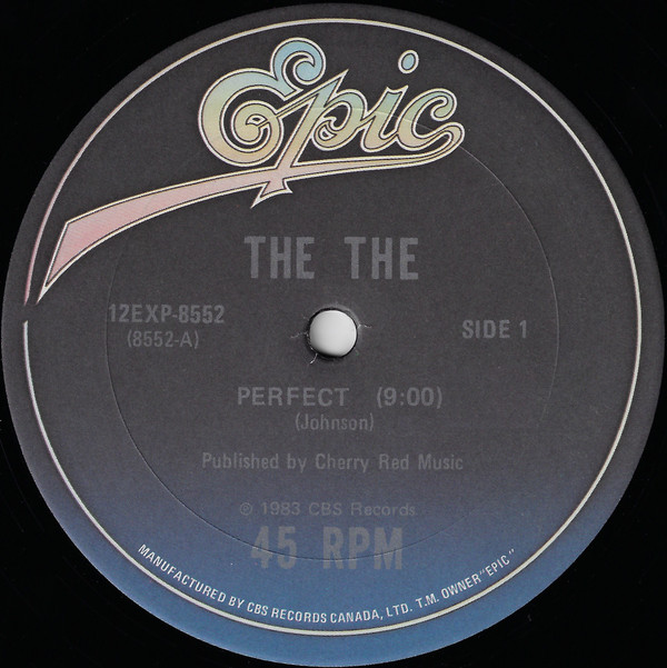 The The - Perfect / Uncertain Smile (12") [Vinyl] | Epic (12EXP-8552) - 3