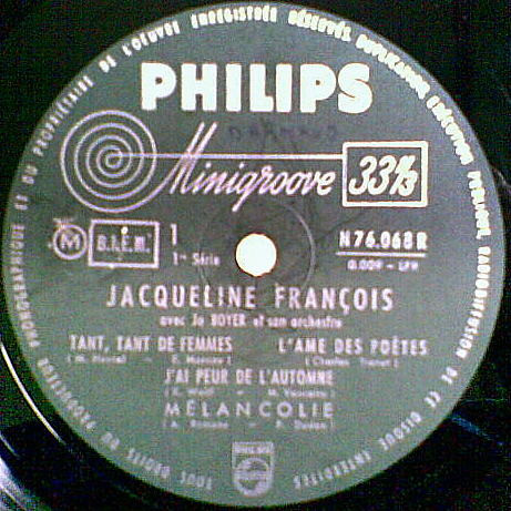 Album herunterladen Jacqueline François Avec Jo Boyer Et Son Orchestre - Chante Ses Derniers Succès Nº 1