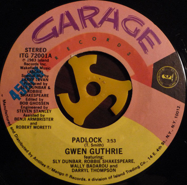 Gwen Guthrie – Padlock (Special Mix By Larry Levan) (1985, Vinyl