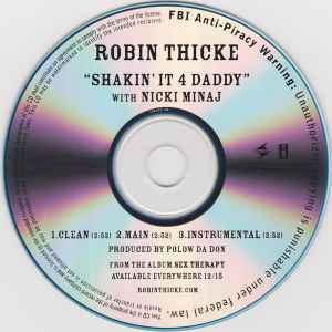 Robin Thicke - Shakin' It 4 Daddy album cover