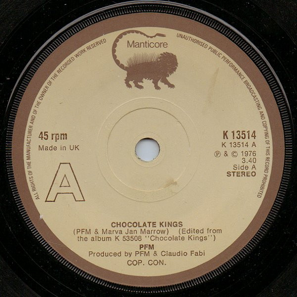 PFM – Chocolate Kings (1975, Vinyl) - Discogs