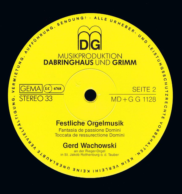 descargar álbum Gerd Wachowski - Festliche Orgelmusik Advent Weihnachten Passion Ostern