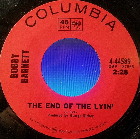 last ned album Bobby Barnett - Love Me Love Me The End Of The Lyin