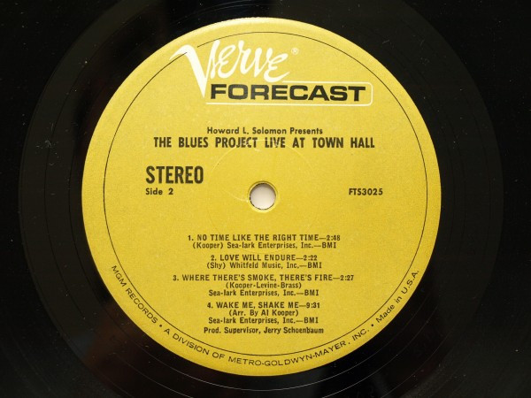 The Blues Project - Live At Town Hall | Verve Forecast (FTS-3025) - 4