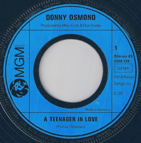 descargar álbum Donny Osmond - A Teenager In Love Why