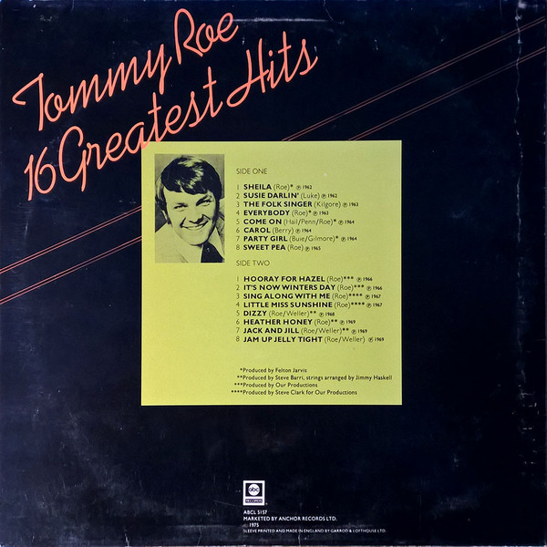 last ned album Tommy Roe - 16 Greatest Hits