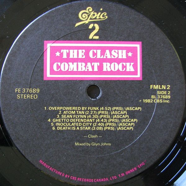 The Clash - Combat Rock | Epic (FE 37689) - 4