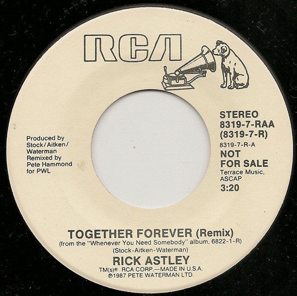 rick astley together forever