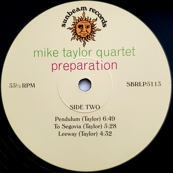 Mike Taylor Quartet - Preparation | Sunbeam Records (SBRLP5113) - 6