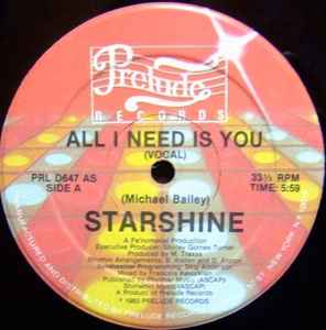 Starshine (2) - All I Need Is You album cover