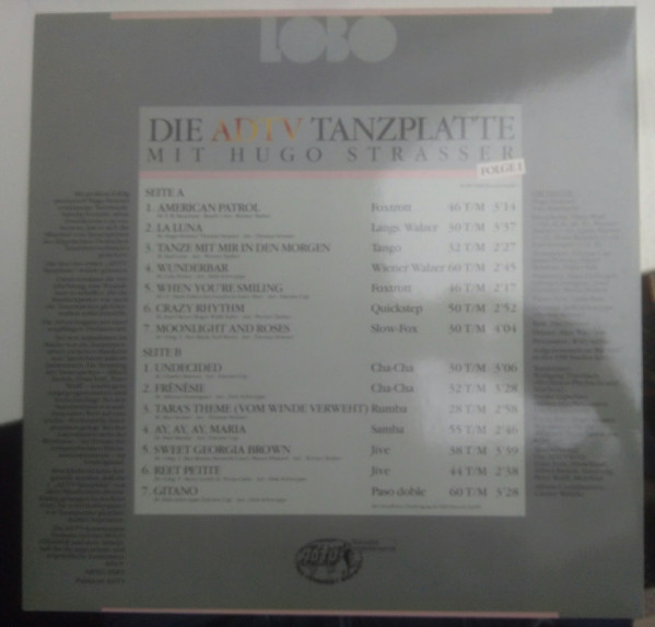 last ned album Hugo Strasser - Die ADTV Tanzplatte Folge 1