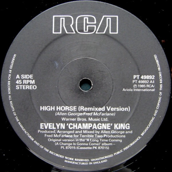 lataa albumi Evelyn 'Champagne' King - High Horse US Remix