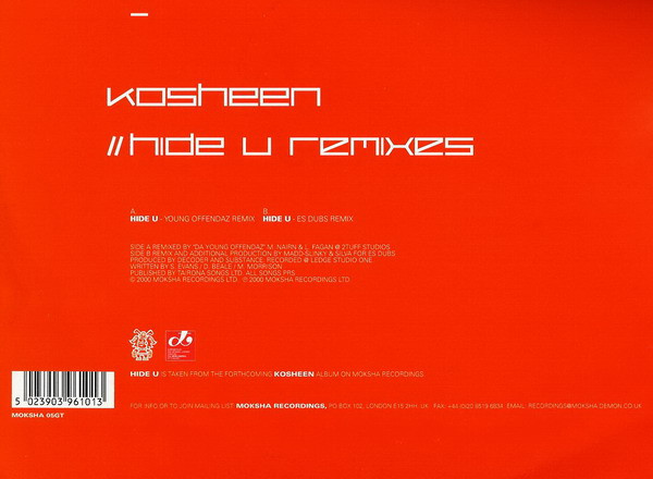 descargar álbum Kosheen - Hide U Remixes